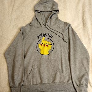 Pikachu hoodie size XXL but fits closer to a large